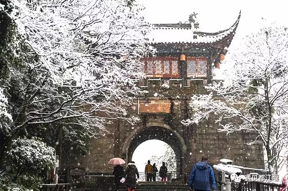 换个角度看雪景！都江堰独家航拍大片，为你留住冬日最美景色！