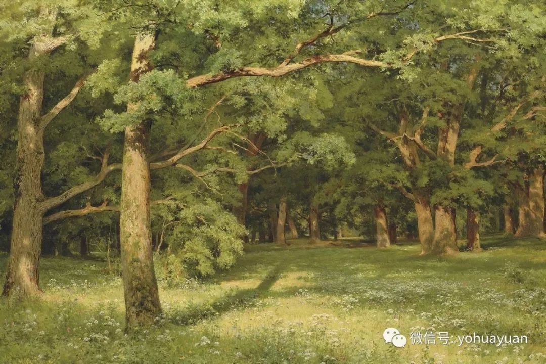 绿色的风景，油画怎么画？(4)