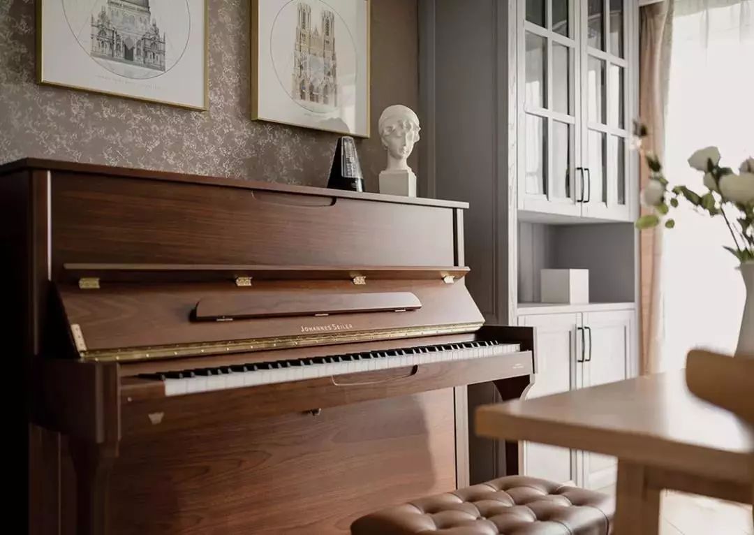145㎡的美式四居，像这样配一间钢琴房，让生活浪漫更精致！