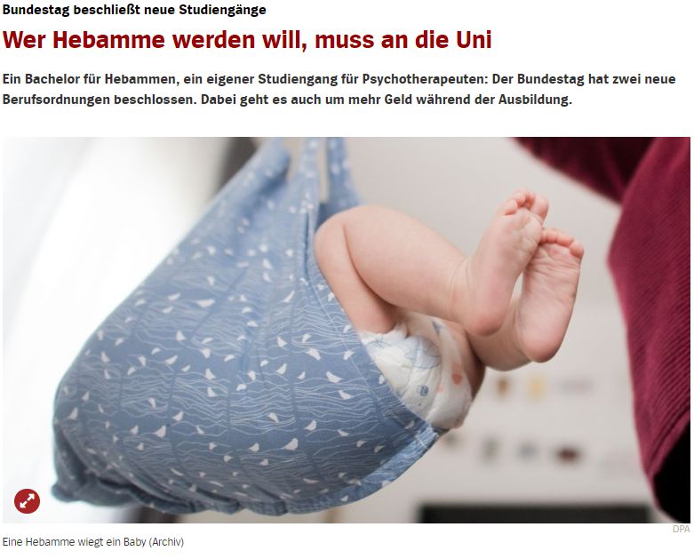 德国新闻|计划在德国生娃的你需要她！德国提高助产士入职门槛，宁缺毋滥！