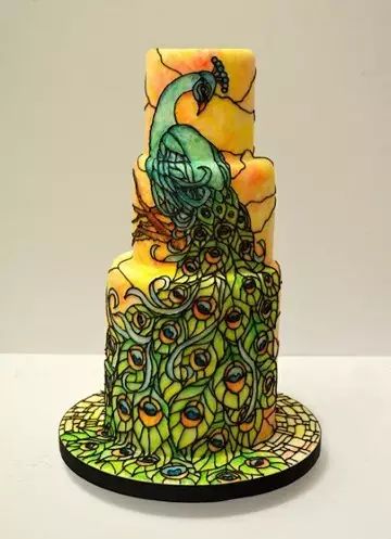蛋糕像花窗玻璃？美爆了的Stained Glass Cake……