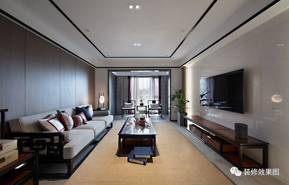 140㎡典雅新中式3室2厅，当代东方美学的完美演绎