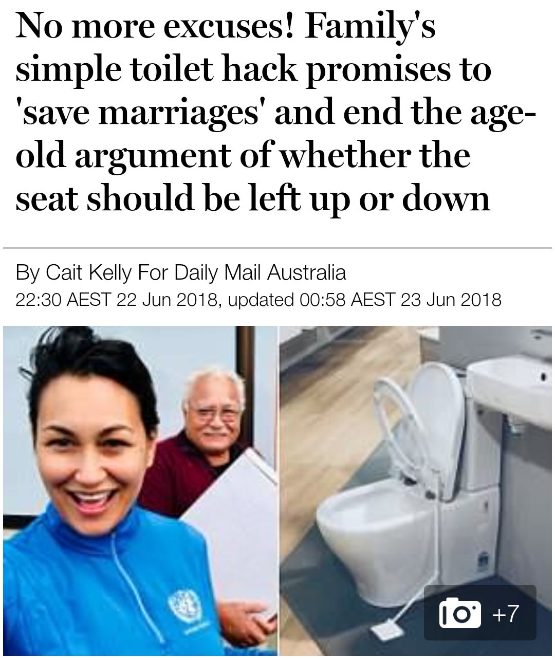 拯救婚姻和家庭！新西兰人这个小发明要带来厕所革命…